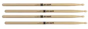 2 PACK Promark American Hickory Classic 5A Drumsticks, Oval Tip TX5AW-2