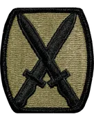 10th Infantry (Mountain) Division OCP Patch with Fastener