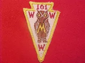 101 A3 MIKANAKAWA, MAROON "101 & W'S", USED
