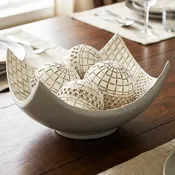5pc Centerpiece Scoop Bowl Set, White