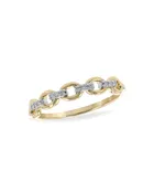 14KY Interlocking Diamond Band