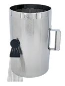 Sazon Percussion Guiro Stainless Steel, 8" x 13" with 12 Tine Scraper