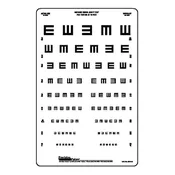 10 ft: Illiterate Tumbling E (9 Line) Chart