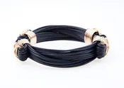 Classic Bracelet Synthetic Elephant Hair with 14k Gold Fill X-knots
