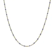 14k Enamel Necklace Purple
