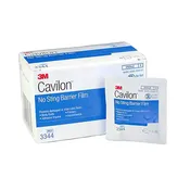 3M Cavilon™ No-Sting Skin Barrier Wipes - Gentle, Alcohol-Free Protection, Sterile Individually Wrapped (Box of 30)