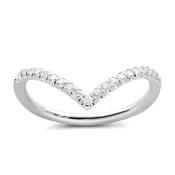 1.7mm Deep V Diamond Wedding Band