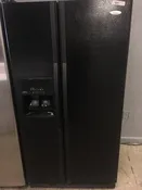 Black Whirlpool Side by Side Refrigerator