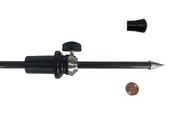 10mm New Harmony Hollow Carbon Fiber Weave Endpin - Complete Assembly Cello Endpin