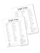 Simple Swap Sheets: Pack of 25