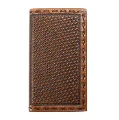 3D Belt Basket Weave  Wallet ~ Checkbook
