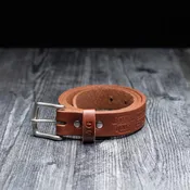 Fine Leather Men's Dress Belt Handcrafted from Bridle Leather - Groomsmen Gift