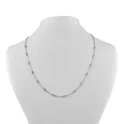 18-Karat White Gold Necklace With Diamonds