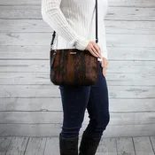 Becca Crossbody/Clutch Large (Brindle Hair-on Hide)