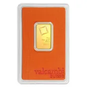 10 Gram Valcambi .9999 Fine Gold Bar in Assay
