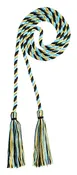 Black, Antique Gold &amp;amp; Light Blue Intertwined Cord