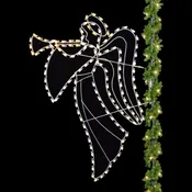 8ft Heavenly Angel Pole Mount Display | Holiday Outdoor Decor