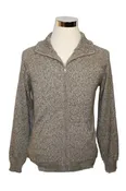 Alpaca Blend Marbled Tan Cardigan