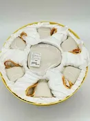 12 pieces cream/gold Classic Coffee & Tea Heart NWOT Cup & Saucer