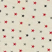 4678S-44 Studio E Holiday Road Trip Beige Stars fabric