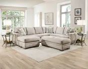 1310 Bailey Sectionals in Charcoal or Cream