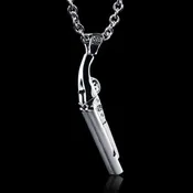 Blown Away, Shotgun Pendant, Shotgun Necklace.