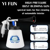 Tornado Car Interior Cleaning Gun High Pressure Pneumatic Dust Sprayer with Brush Auto Detailing Tool Durable Material