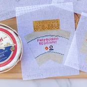 3D Wedge of Parmesan Cheese 18 mesh Needlepoint Canvas