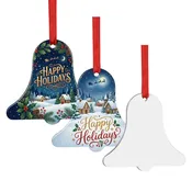 Double-sided Aluminum Ornament - Bell