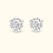1.00 CTW Lab-Grown Diamond Martini Stud Earrings