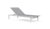Amalfi Chaise Lounge - White by Azurro Living