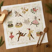 12 Days of Christmas Tea Towel