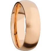 14K Rose Gold + Satin Finish