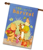 100-Acre Harvest Pooh – House Flag – 28” x 40”