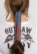38011 - BLING USA FLAG SUEDE-38011 : 8"