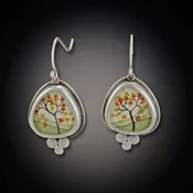Autumn Maple Earrings with Trios