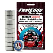 10X16X4 Ceramic Rubber Sealed Bearing MR16104-2RSC 10 Units