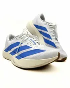 Adidas Size 9 White/Cornflower Stripe Mesh Designer Sneakers