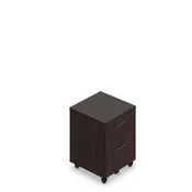 22" Depth Mobile Box/File Pedestal with Lock - American Mahogany