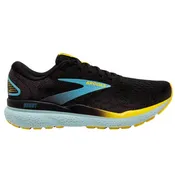 Brooks Men's 110418 029 Ghost 16 Black Forged Iron Blue Cushion Support Running Shoes