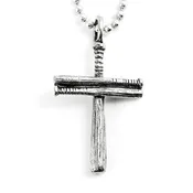 Cross Baseball Bat Necklace