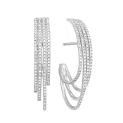 10KT WHITE GOLD DIAMOND (1/2CTW) EARRING