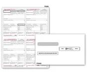 4-Up W-2 Set &amp;amp; Envelope Kit - 50 sets/pk