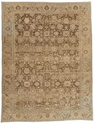 10x13 Beige and Brown Persian Traditional Rug
