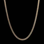 14K Rose Gold Estate Curb Link Chain