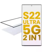 2 in 1 Front Glass With OCA Pre-Installed For Samsung Galaxy S22 Ultra 5G