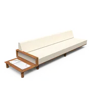 Horizon Left Arm Sectional with Plinth Table