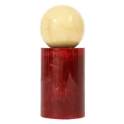 Aldo Tura  Geometric Sculpture, Lacquered Goatskin, Signed