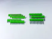 0° Plastic Strip, Ballistic Pins, 1000pcs, Mechanically Galvanized Steel