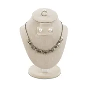 #185-1-LNT Combination Jewelry Display Bust for Necklace, Ring, and Earring